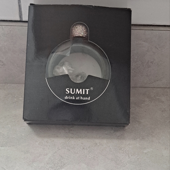 Bracelet Bangle Flask Funnel Set w/ Rhinestone Top - 3.5oz  - Like New - Picture 3 of 3